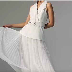 NEW NWT ACLER Anthropologie x Hutch Livia Tweed Blazer Twofer Maxi Dress (12)